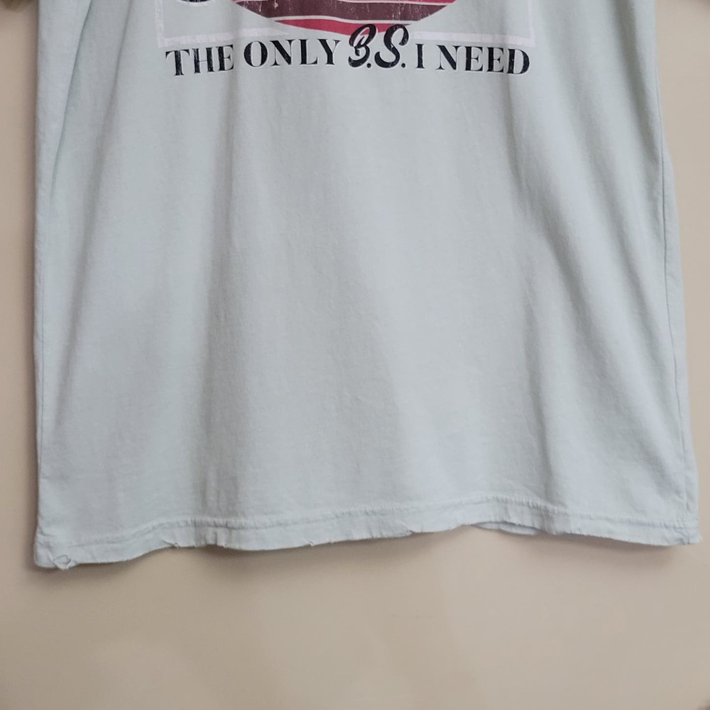 American Highway Men's Graphic Tee with Distressed Hem - Picture 4 of 4